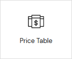 Price table